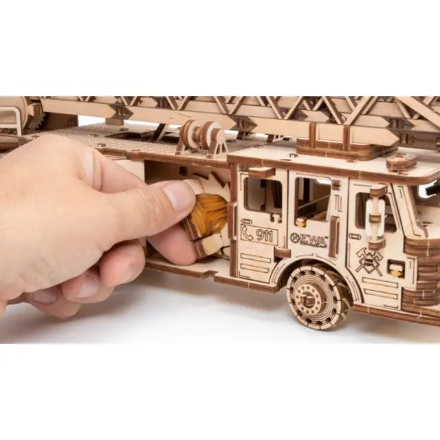 Houten Puzzel 3D - Brandweerwagen - Knutseltoppers