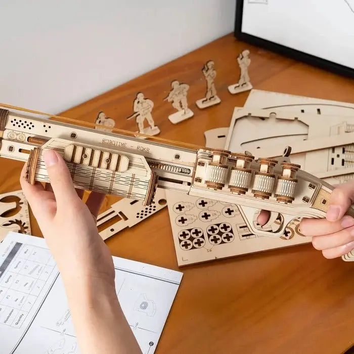 Houten Puzzel 3D - Shotgun - Knutseltoppers