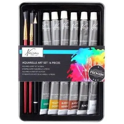 Nassau Aquarel Startset 16 - delig - Knutseltoppers