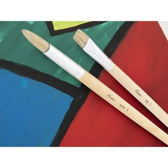 Nassau Plat en Rond Penselenset – 12 - delig - Knutseltoppers