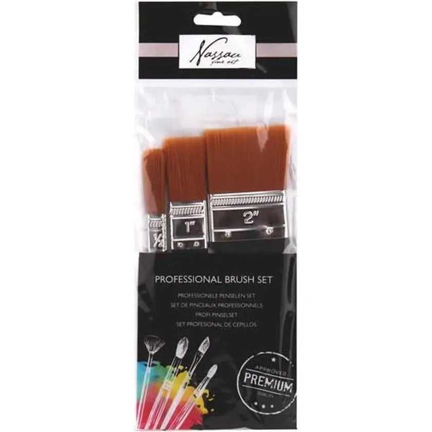 Nassau Spalter Penselenset – 3 - delig - Knutseltoppers