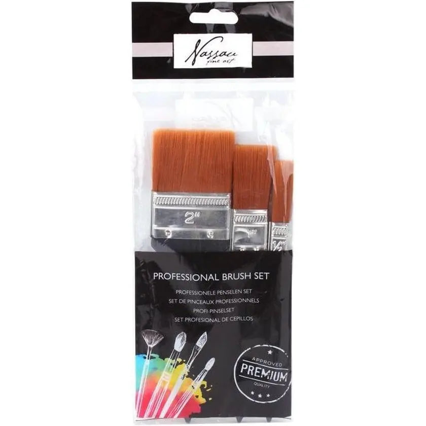 Nassau Spalter Penselenset – 3 - delig - Knutseltoppers