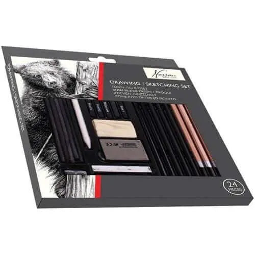 Nassau Tekenen en Schetsen Set - 24 - delig - Knutseltoppers