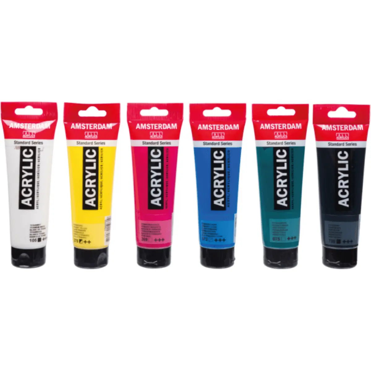 Royal Talens Amsterdam Acrylverf Set 6x120 ml - 'Educatie' - Knutseltoppers