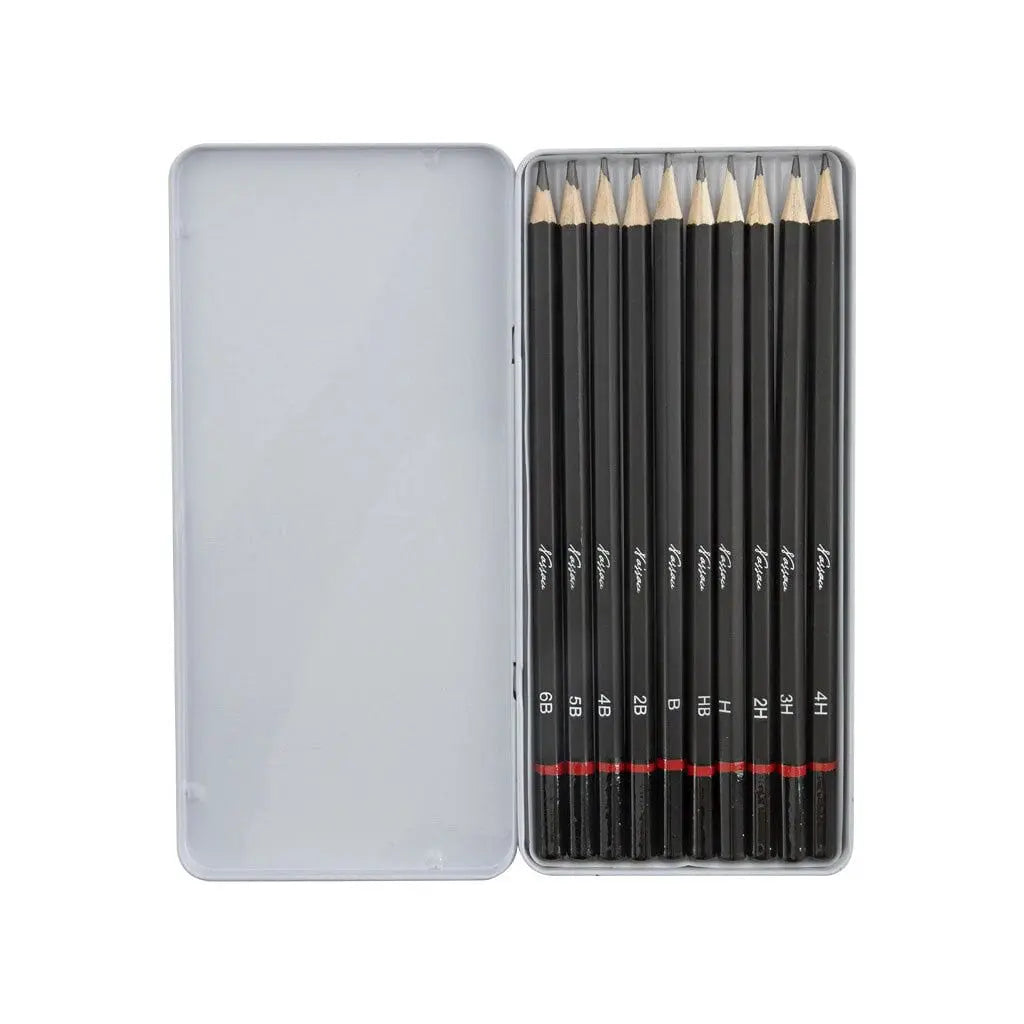 Grafiet Potloden Set – 10 stuks - Knutseltoppers