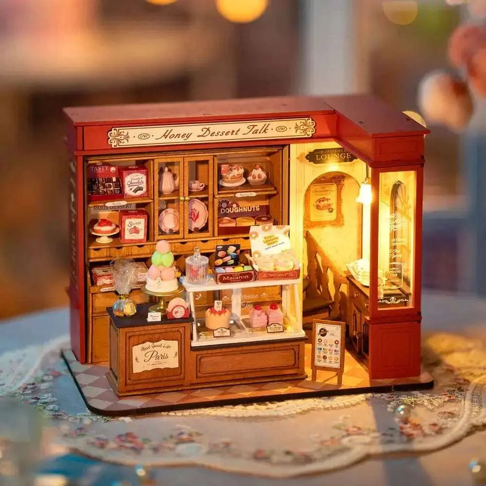 Miniatuurhuisje – Honing Dessert Café - Knutseltoppers