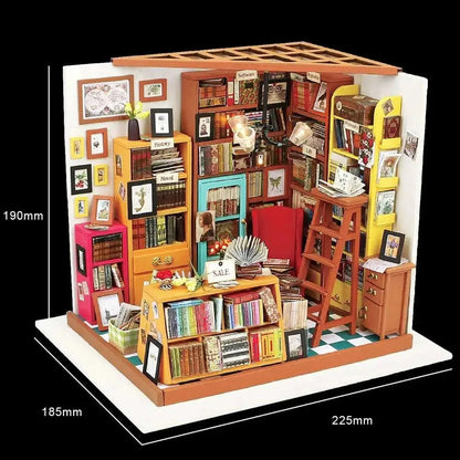 Miniatuurhuisje – Study Bibliotheek - Knutseltoppers