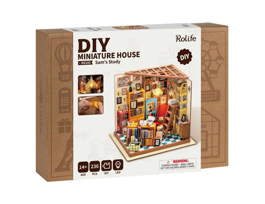 Miniatuurhuisje – Study Bibliotheek - Knutseltoppers