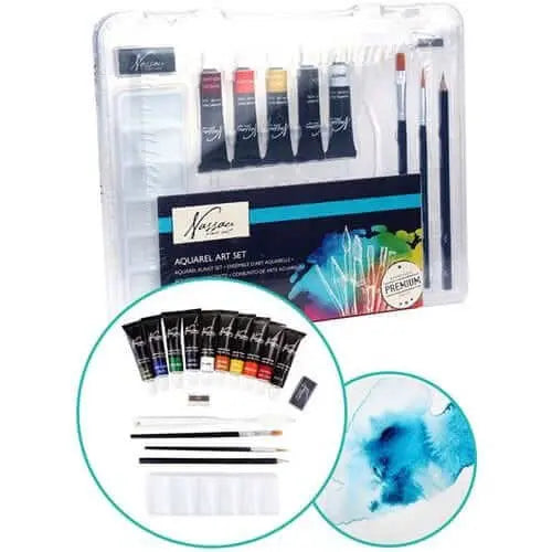Nassau Aquarel Startset 18 - delig - Knutseltoppers