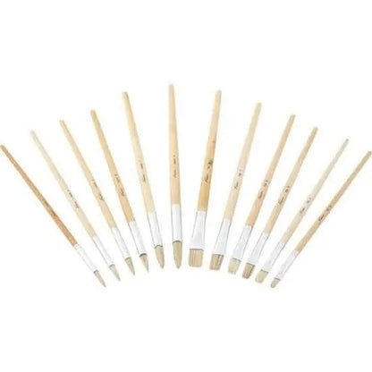 Nassau Plat en Rond Penselenset – 12 - delig - Knutseltoppers