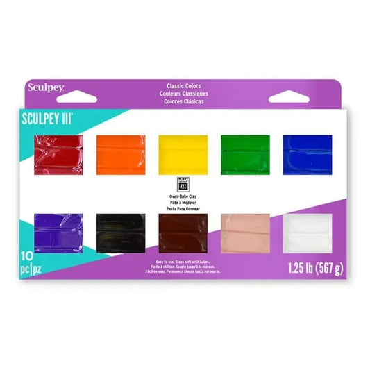 Sculpey III 10 Piece Classic Multi - pack - Knutseltoppers